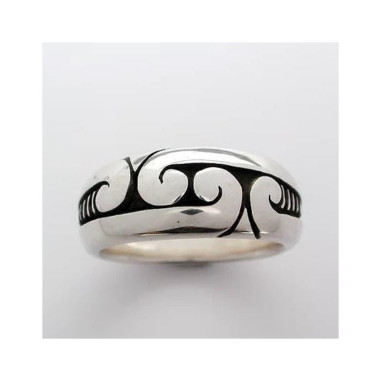 Four Koru Ring Silver