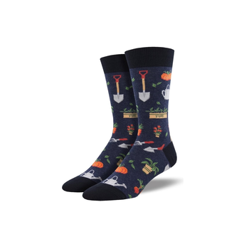 Men's Socks Hoe Down Navy Heather