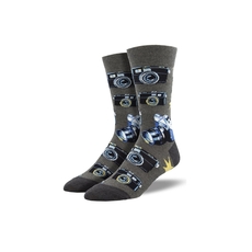 Men's Socks Picture Perfect Gray Heather-artists-and-brands-The Vault
