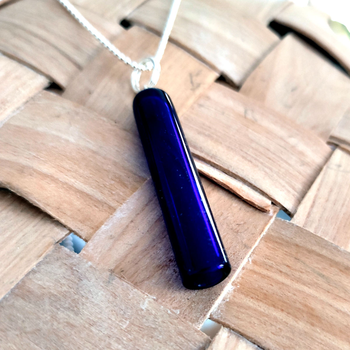 Tube Pendant Cobalt Blue