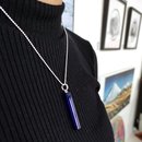 Tube Pendant Cobalt Blue