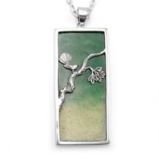 Ombre Pounamu Calypso Pendant-jewellery-The Vault