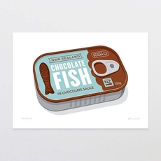 Canned Fish A4 Print-artists-and-brands-The Vault