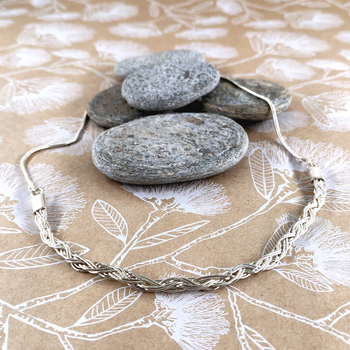Weaving Necklace Silver