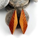 Wooden Earrings Two Tone Woods Small