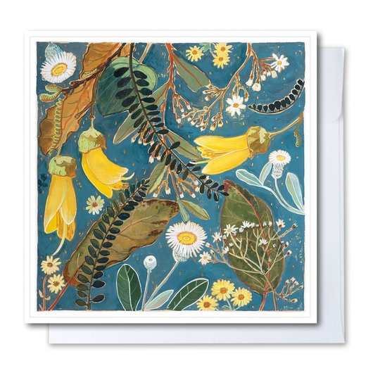Puka and Kowhai Card