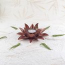 Flower Candle Holder Med Natural