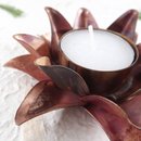 Flower Candle Holder Sml Natural