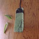 Large Pounamu Lashed Toki Kokopu