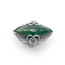 Pounamu Puriri Moth Ring