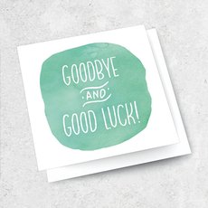Goodbye and Good Luck Card-cards-The Vault
