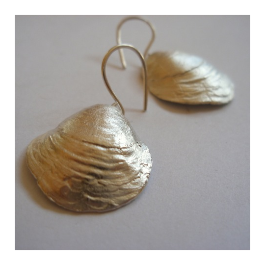 ELS Silver Shell Earrings