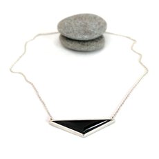 Wide Pounamu Triangle Necklace-jewellery-The Vault