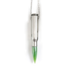 Bullet Necklace Pounamu-jewellery-The Vault