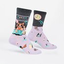 Female Crew Socks Purrrfessional