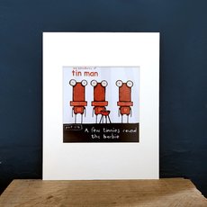 Matted Print Tinnies Round the Barbie-artists-and-brands-The Vault