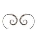 Small Spiral Earrings Silver