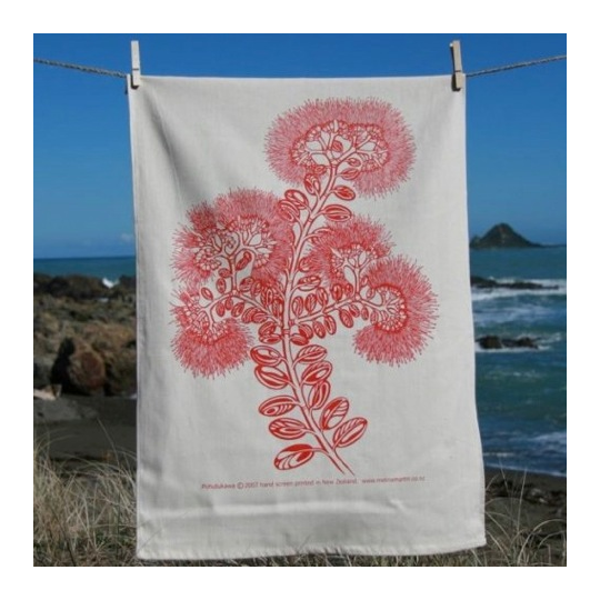 Tea Towel Pohutukawa