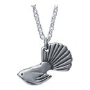 Small Fantail Pendant Silver