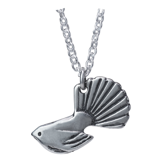 Small Fantail Pendant Silver