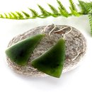 Pounamu Earrings Triangle