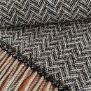 Possum Merino Scarf Black Zig Zag