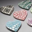 Borrowed Earth Ceramic Hearts Medium