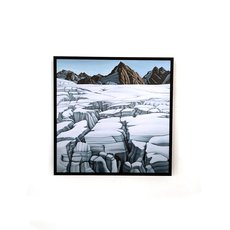 Fox Glacier Neve Print Box Frame-artists-and-brands-The Vault