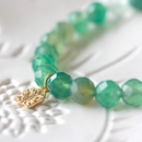 Aventurine Grounded Bracelet Gold Plate