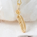 Guardian Angel Necklace Gold Plate