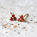 Birthstone Studs January Gold Plate