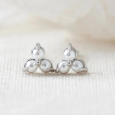 Birthstone Studs June Silver-jewellery-The Vault