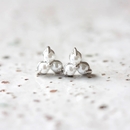 Birthstone Studs June Silver