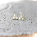 Birthstone Studs June Gold Plate