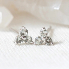 Birthstone Studs August Silver-jewellery-The Vault