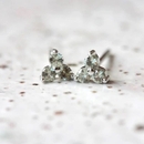 Birthstone Studs August Silver