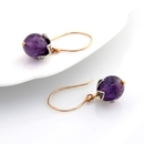 Blossom Drop  Earrings Amethyst