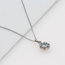 Bloom Necklace Blue Topaz