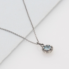 Bloom Necklace Blue Topaz-jewellery-The Vault