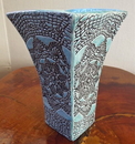 Tall Vase Vintage Turquoise
