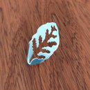 Negative Cut Out Lapel Pin Silver