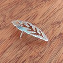 Negative Cut Out Lapel Pin Silver