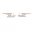 Lightning Bolt Studs - Silver