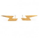 Lightning Bolt Studs - Gold