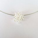 Mt Cook Lily Wire Necklace Silver