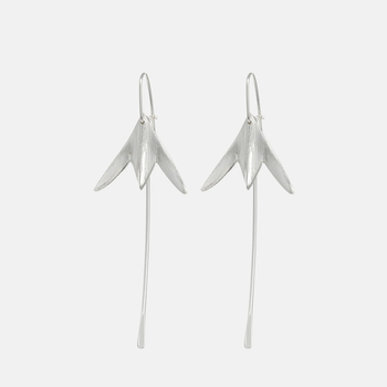 Kaitiaki French Hook Earrings Silver