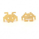 Space Invaders Studs Gold