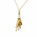 Kowhai Necklace Gold Plate