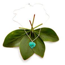 Medium Kawakawa Pendant Enamel-jewellery-The Vault