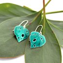 Med Kawakawa Dangles Earrings Enamel